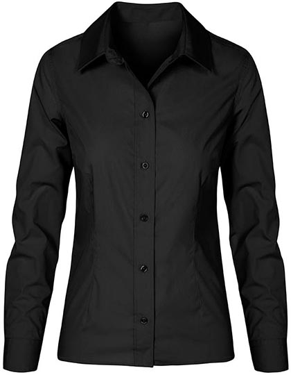 Women's Poplin Shirt Long Sleeve — besticken oder bedrucken lassen
