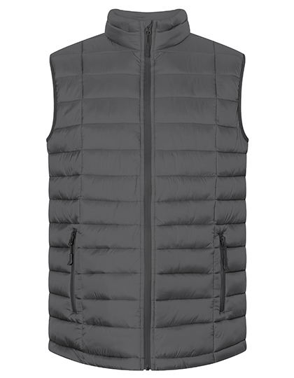 Promodoro Men's Padded Vest in Steel Gray