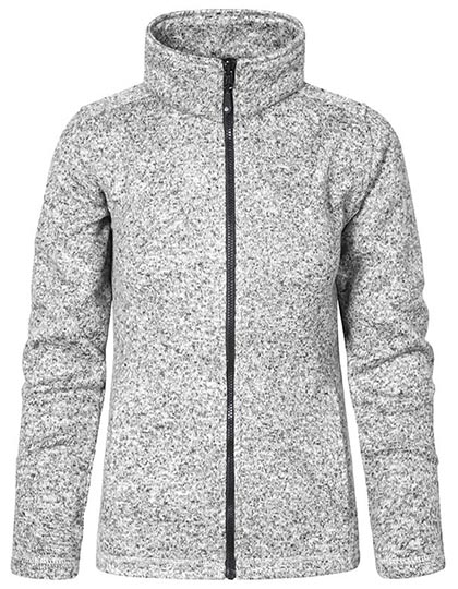 Promodoro Women's Knit Fleece Jacket C+ in Heather Grey