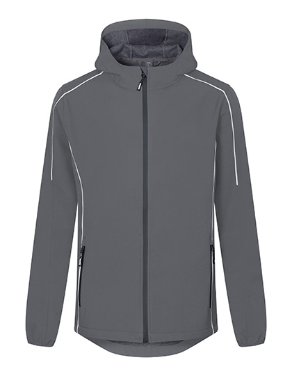 Promodoro Men's Light Softshell Jacket in Steel Gray