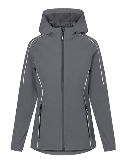 Promodoro Women's Light Softshell Jacket in Steel Gray