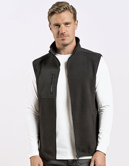 Men's Canvas Fleece Vest — besticken oder bedrucken lassen