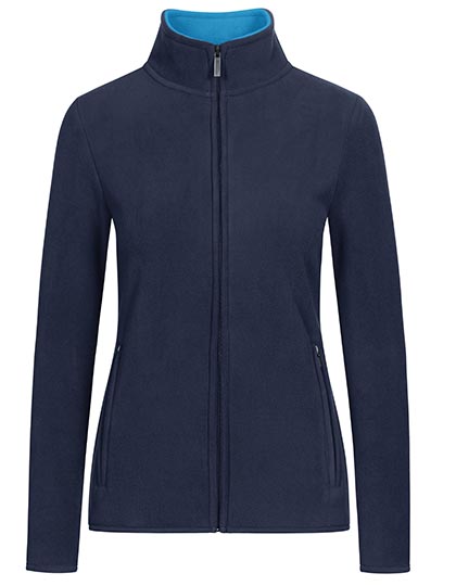 Promodoro Women's Double Fleece Jacket in Navy