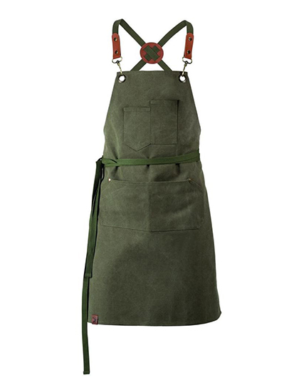 Exner Unisex Latzschürze in Olive
