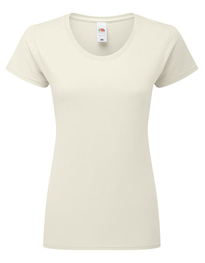 Fruit of the Loom Ladies Iconic 195 Ringspun T in Natural