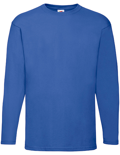 Fruit of the Loom Valueweight Long Sleeve T in Royal Blue