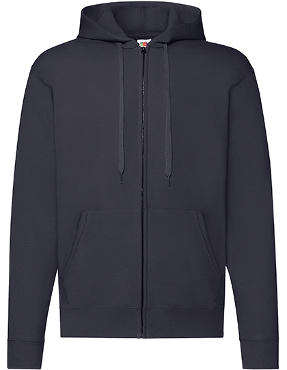 Fruit of the Loom Classic Hooded Sweat Jacket in Deep Navy