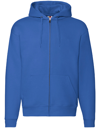 Fruit of the Loom Premium Hooded Sweat Jacket in Royal Blue
