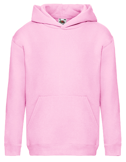 Fruit of the Loom Kids' Premium Hooded Sweat in Light Pink