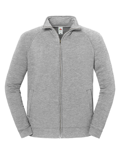 Fruit of the Loom Iconic Premium Sweat Jacket in Athletic Heather