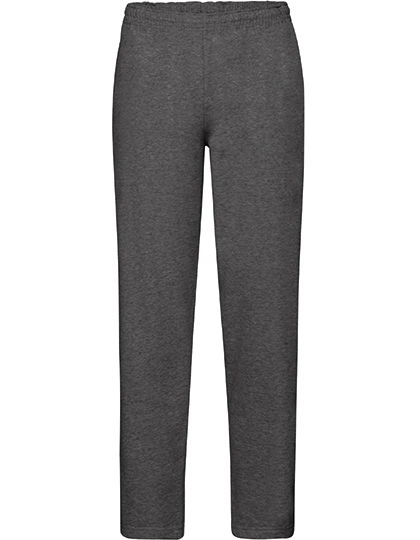 Fruit of the Loom Classic Open Hem Jog Pants in Dark Heather Grey