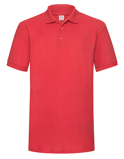 Fruit of the Loom 65/35 Heavy Piqué Polo in Red