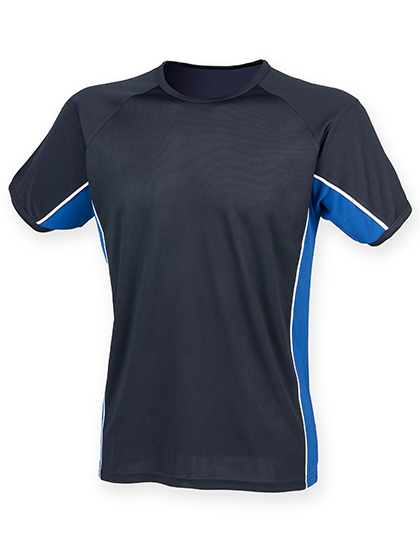 Finden+Hales Adult's Performance Panel T-Shirt in Navy