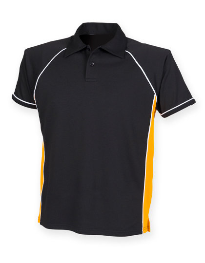 Men's Piped Performance Polo — besticken oder bedrucken lassen