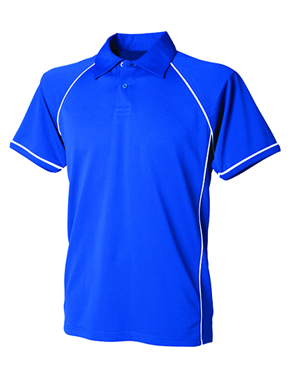 Finden+Hales Men's Piped Performance Polo in Royal