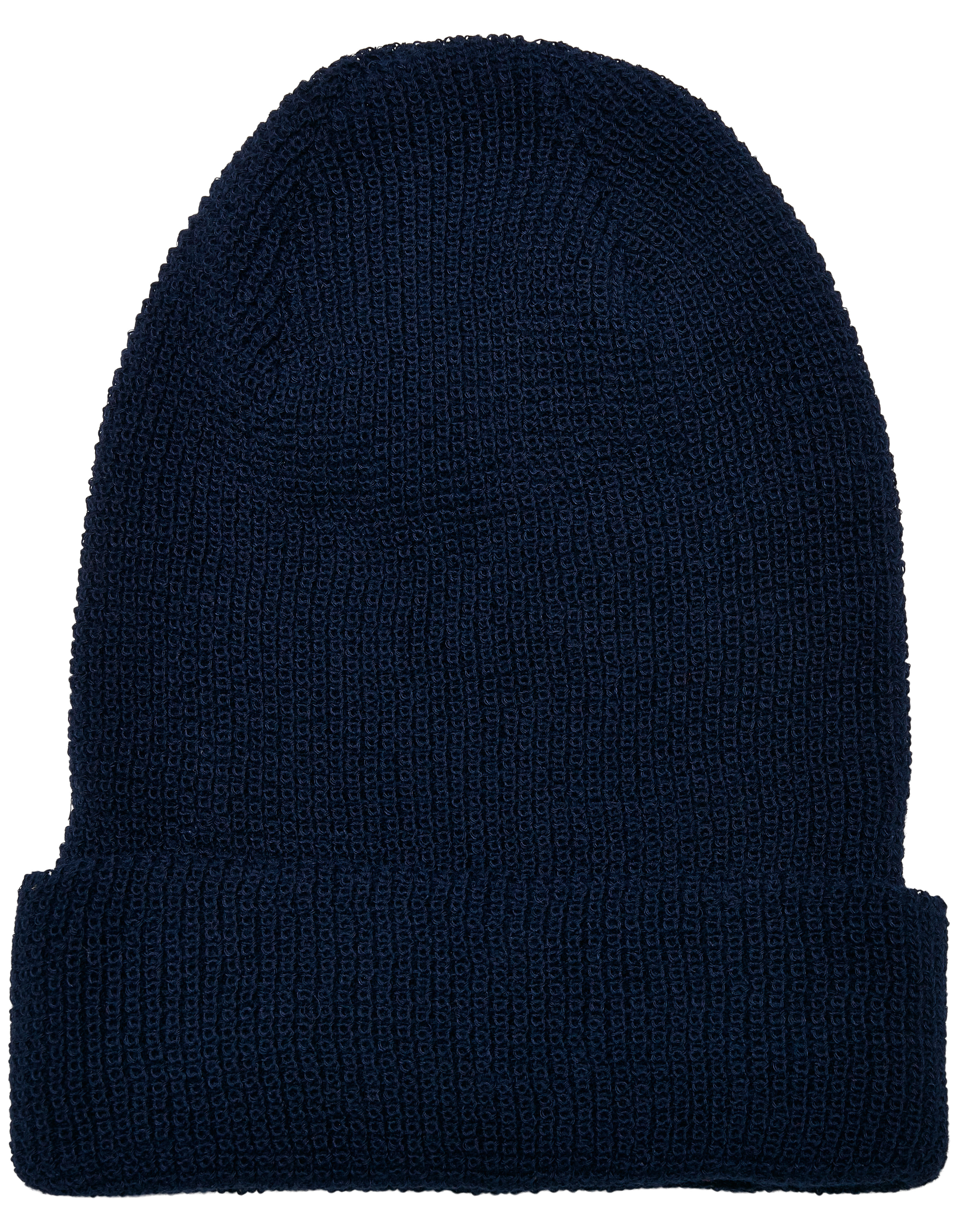 FLEXFIT Recycled Yarn Waffle Knit Beanie in Navy