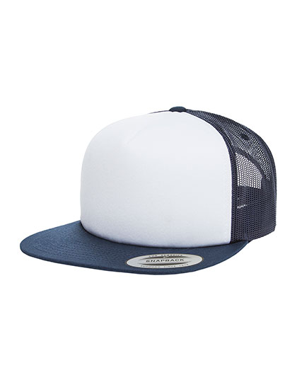 FLEXFIT Foam Trucker With White Front in Navy