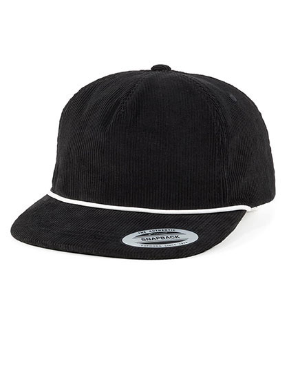 YP CLASSICS Unstructured Corduroy cap with braid rope – 100% Baumwolle