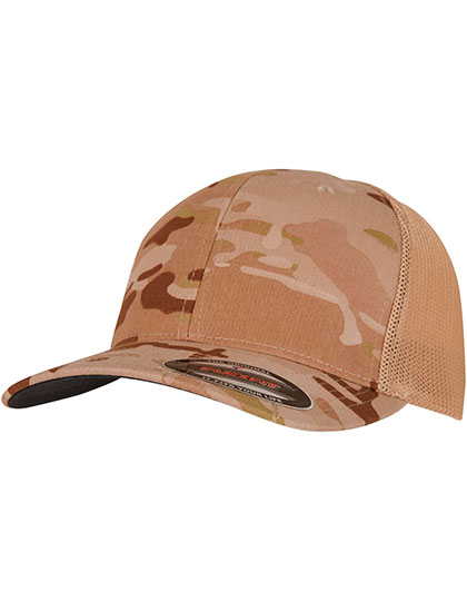 Multicam Trucker Mesh Cap – Material 1: 98% Baumwolle / 2% Elasthan, Material 2: 95% Polyester / 5% Elasthan