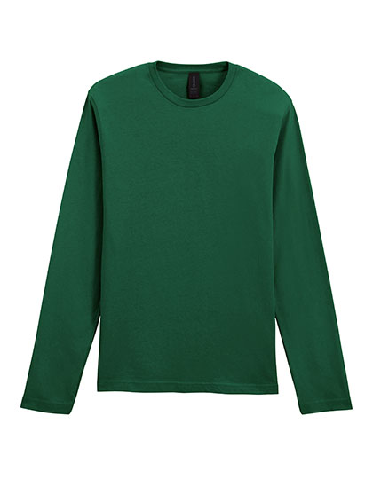 Gildan Softstyle® Adult Long Sleeve T-Shirt in Fan Dark Green