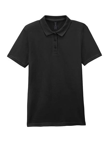 Softstyle® Women's Piqué Polo — besticken oder bedrucken lassen