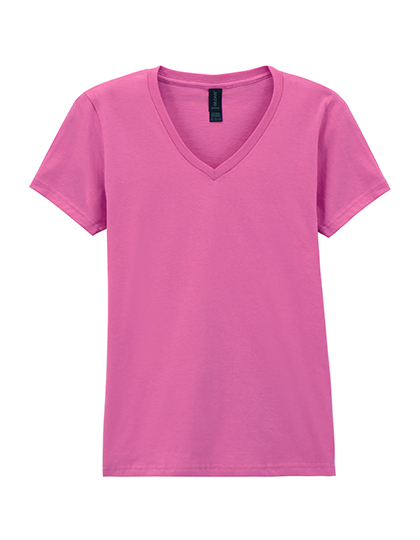 Softstyle® Women's V-Neck T-Shirt — besticken oder bedrucken lassen