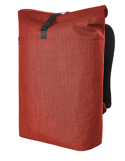 Halfar Notebook Roller Backpack Europe in Red Melange