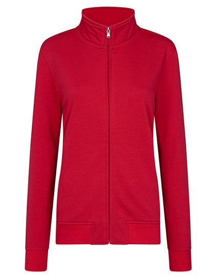 HRM Women's Premium Full-Zip Sweat Jacket in Red