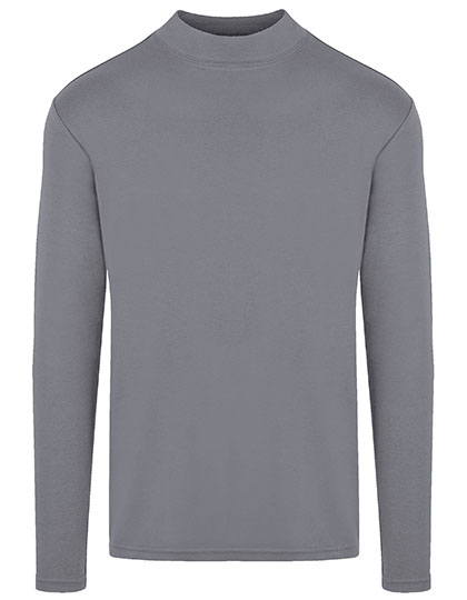 HRM Men's Premium Highneck Longsleeve Tees in Stone