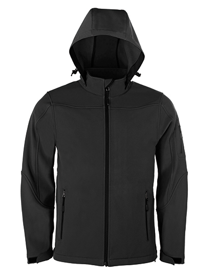 Men's Hooded Soft-Shell Jacket — besticken oder bedrucken lassen