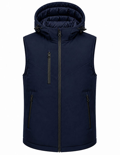 Men's High Performance Winter Softshell Vest – Außenmaterial: 92% Polyester, 8% Elasthan | Innenmaterial: 100% Polyester