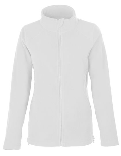 HRM Women's Full- Zip Fleece Jacket in White