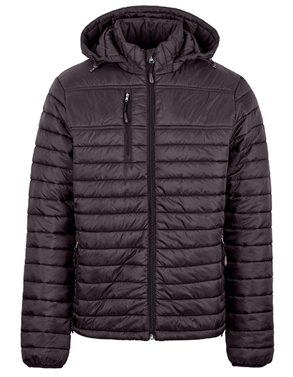 HRM Men's Premium Quilted Jacket in Dark Grey