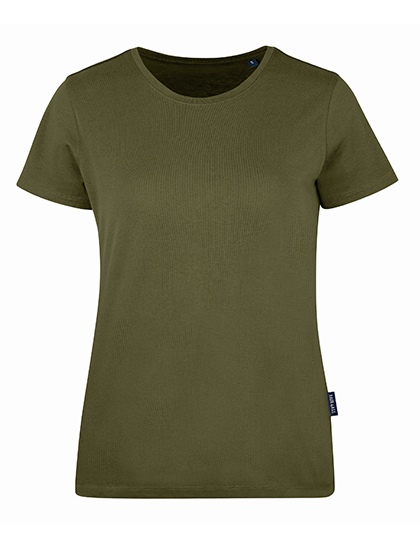 HRM Women's Luxury Roundneck Tees in Olive