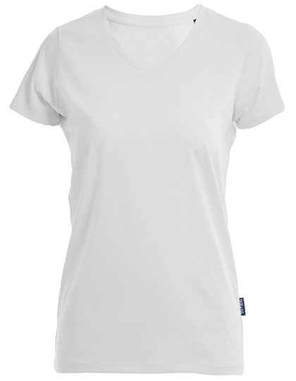 HRM Women's Luxury V-Neck Tees in White