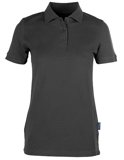 HRM Women's Heavy Stretch Polo in Dark Grey
