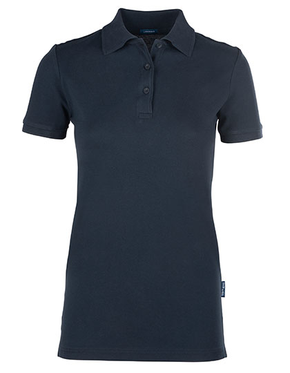 HRM Women's Luxury Stretch Polo in Navy