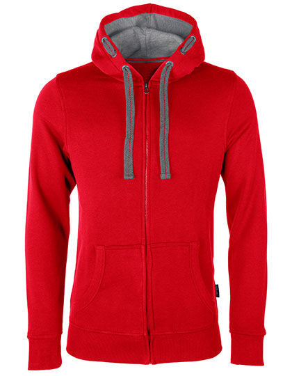 HRM Men's Hooded Jacket in Red