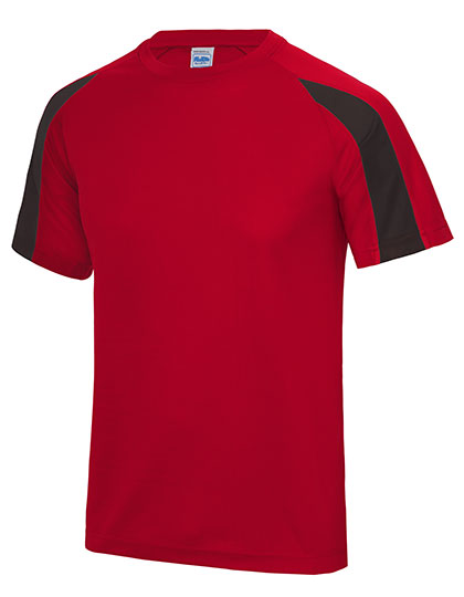 Just Cool Kids' Contrast Cool T in Fire Red