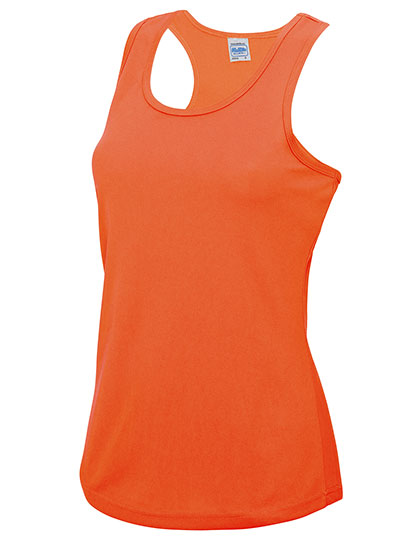 Just Cool Women's Cool Vest in Electric Orange