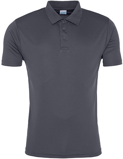 Just Cool Cool Smooth Polo in Charcoal (Solid)