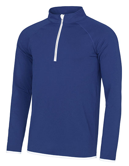 Just Cool Men's Cool 1/2 Zip Sweat in Royal Blue