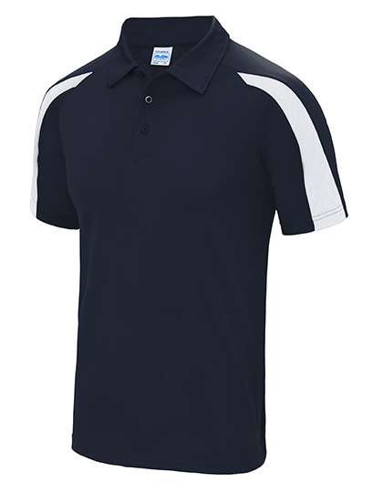 Just Cool Contrast Cool Polo in French Navy