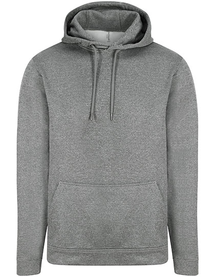 Just Hoods Sports Polyester Hoodie in Grey Melange