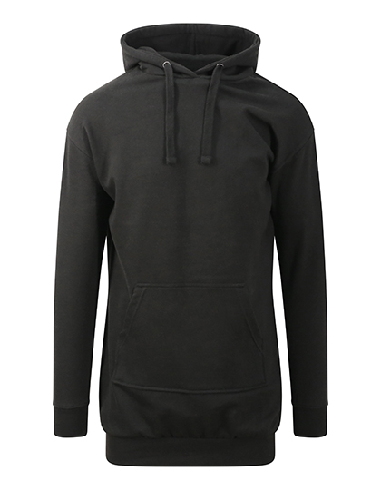 Just Hoods Hoodie Dress in Jet Black