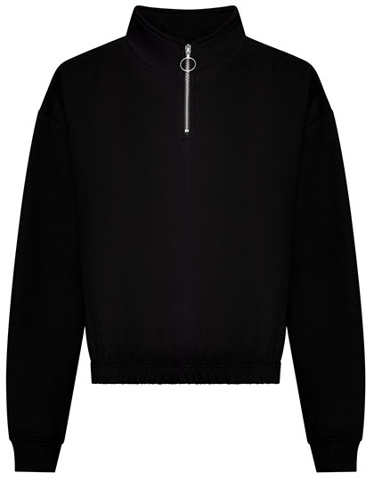 Women's Cropped 1/4 Zip Sweat — besticken oder bedrucken lassen