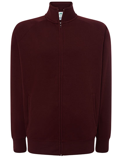 JHK Full Zip Sweatshirt in Cardinal