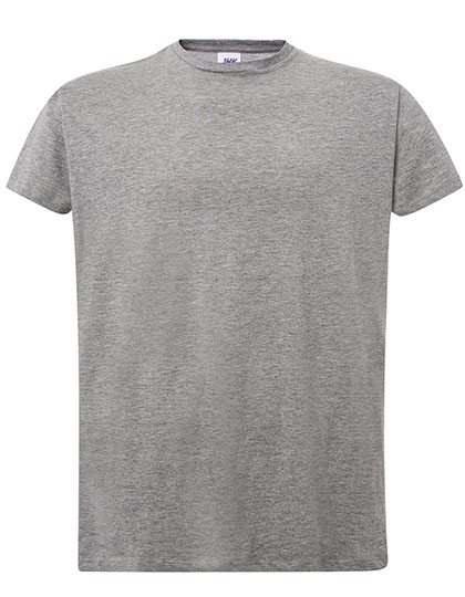 JHK Ladies' Curves T-Shirt in Grey Melange