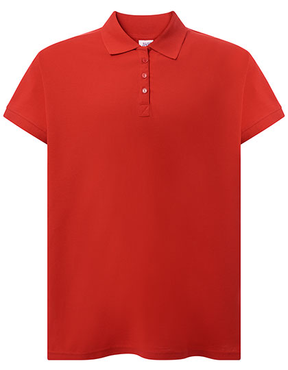 JHK Ladies' Curves Polo in Red