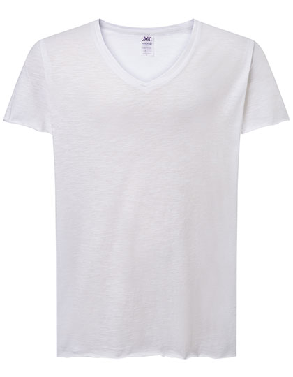 JHK Ladies' Curves Slub T-Shirt in White